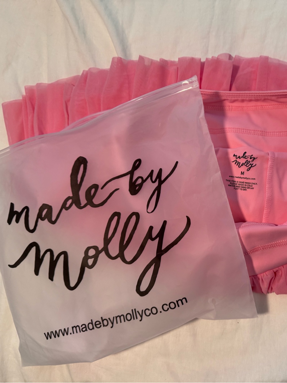 Made by Molly new Pink Tiered Mini Skirt - Picture 2 of 2